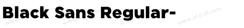 Black Sans Regular字体转换 Black Sans Regular字体转换